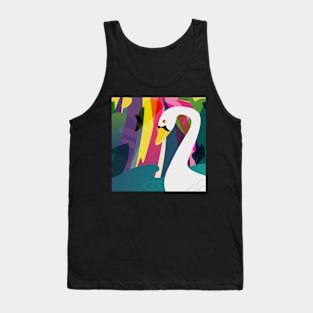 Swan garden illustration Tank Top